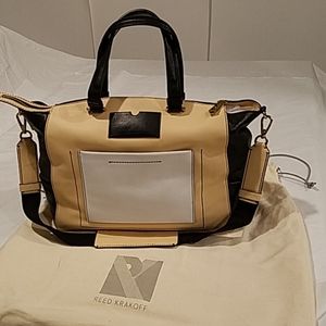 New Reed Krakoff satchel tote handbag fabric strap